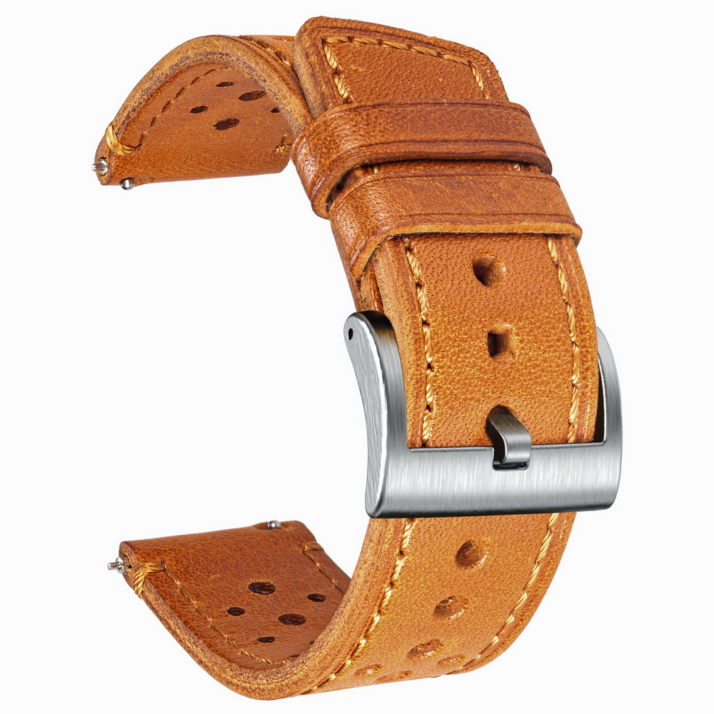 Hemsut Cowhide Watch Band Quic - Leather Strap Quick Release บทวิจารณ์และราคา