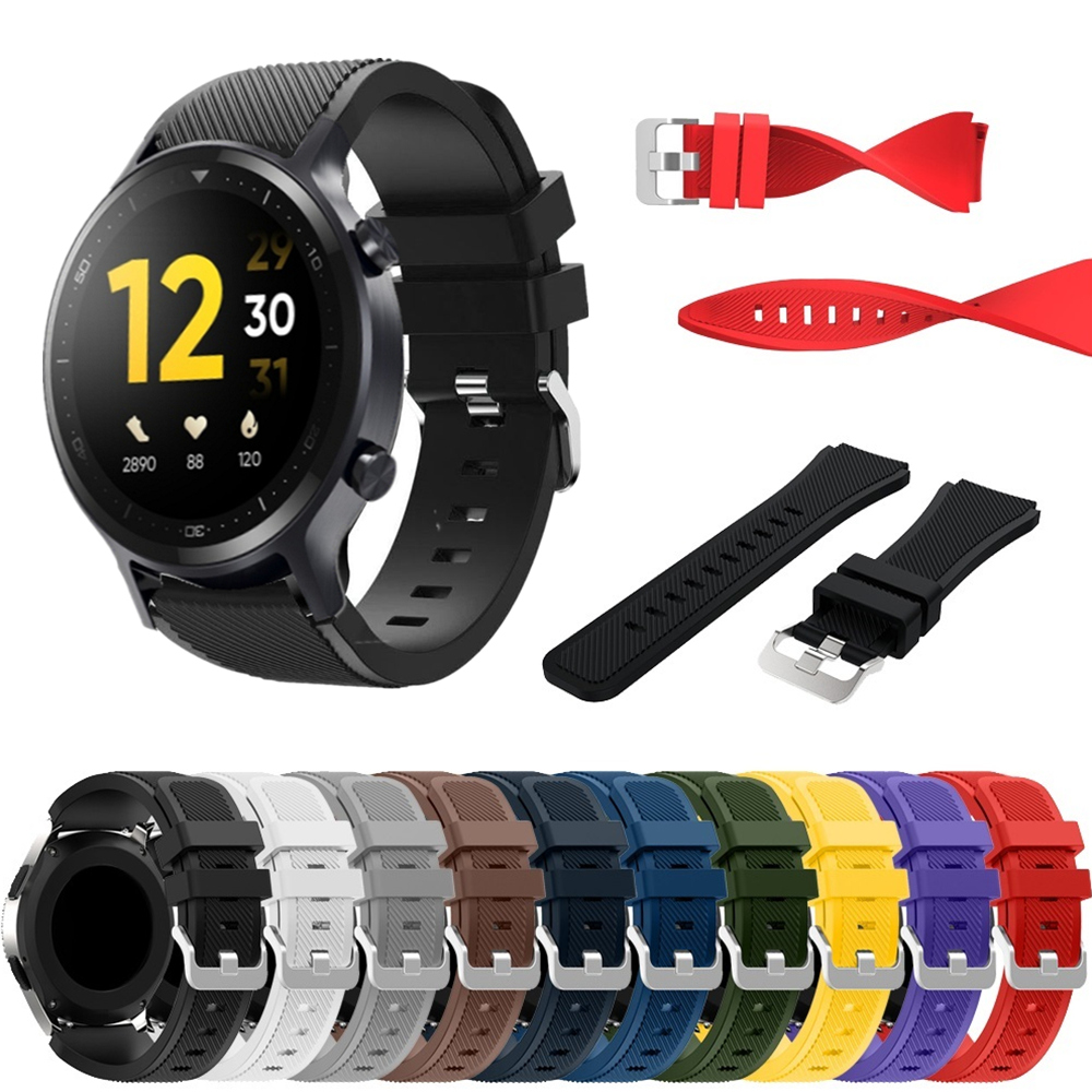 22mm Silicone Strap For Realme - Silicone Watch Band 22Mm บทวิจารณ์และราคา