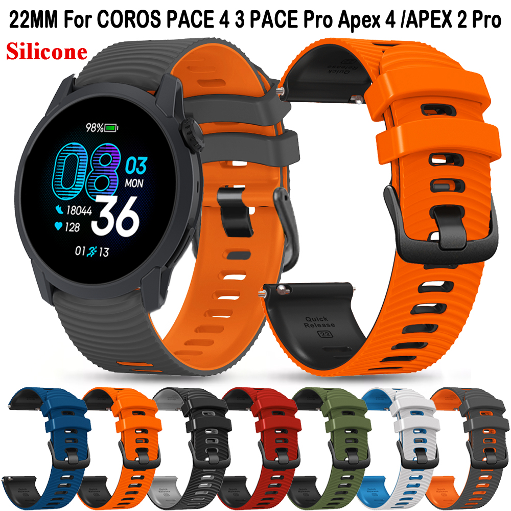 For COROS Apex 4 42mm/APEX 2 P - Silicone Watch Band 22Mm บทวิจารณ์และราคา