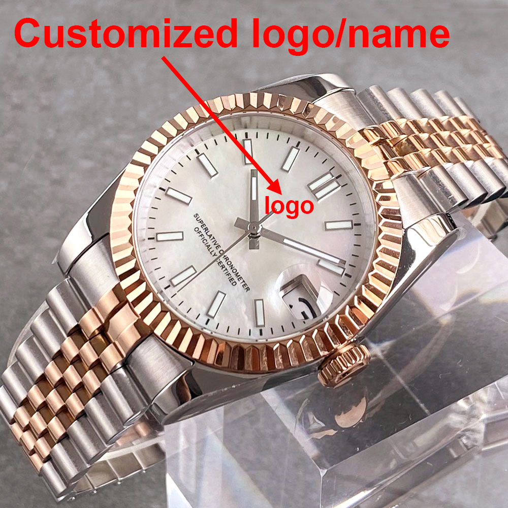 Customized two tone rose gold  - Stainless Bracelet Diver บทวิจารณ์และราคา