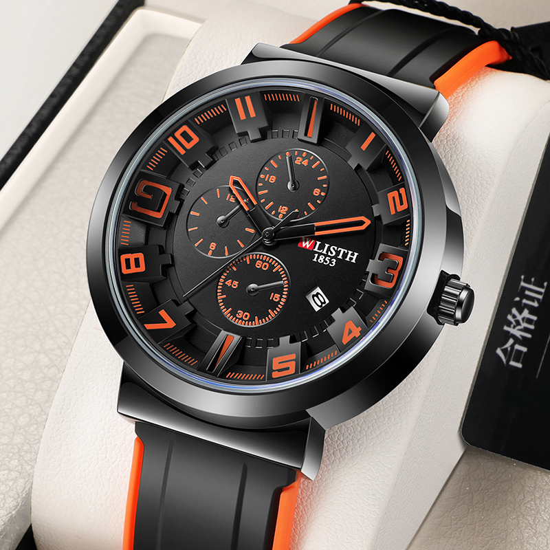 WLISTH Retro Men's Watches Spo - Leather Watch Band Men บทวิจารณ์และราคา