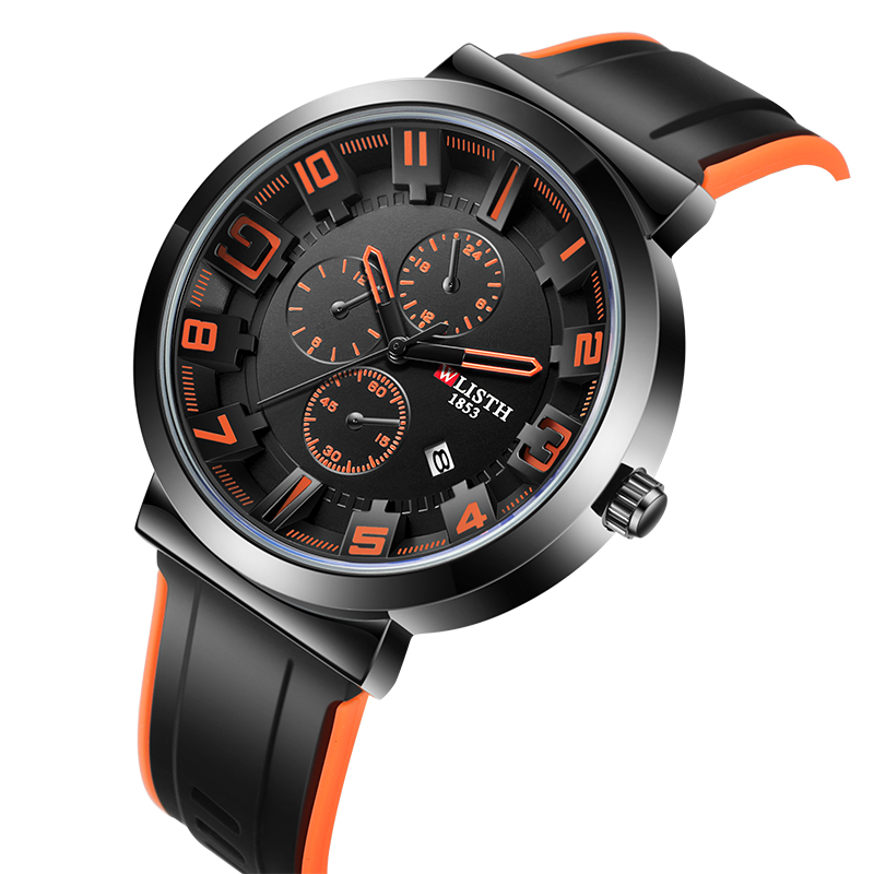 WLISTH Retro Men's Watches Spo - Leather Watch Band Men บทวิจารณ์และราคา
