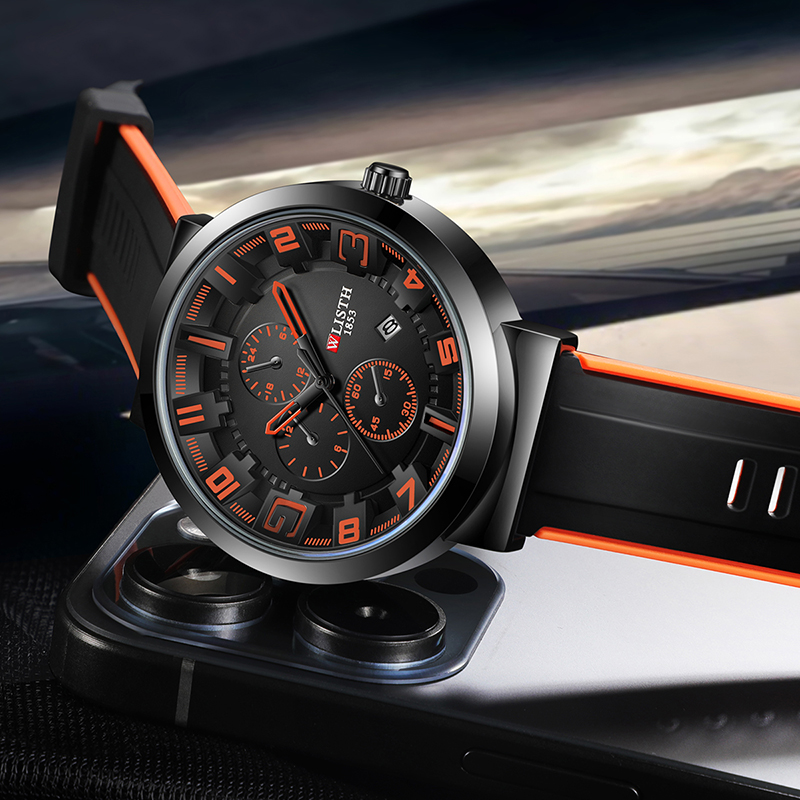 WLISTH Retro Men's Watches Spo - Leather Watch Band Men บทวิจารณ์และราคา