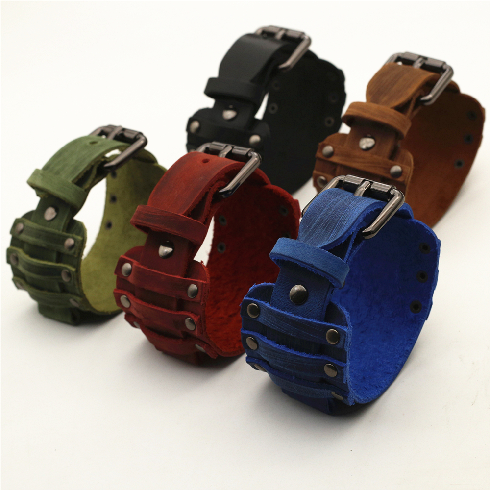 Punk Leather Watch Strap for M - Tropic Strap Vintage บทวิจารณ์และราคา