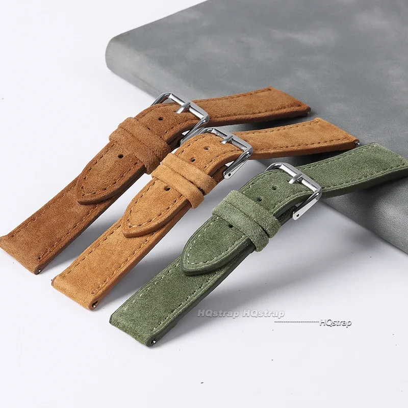 Suede Genuine Leather Watchban - Suede Strap Watch บทวิจารณ์และราคา