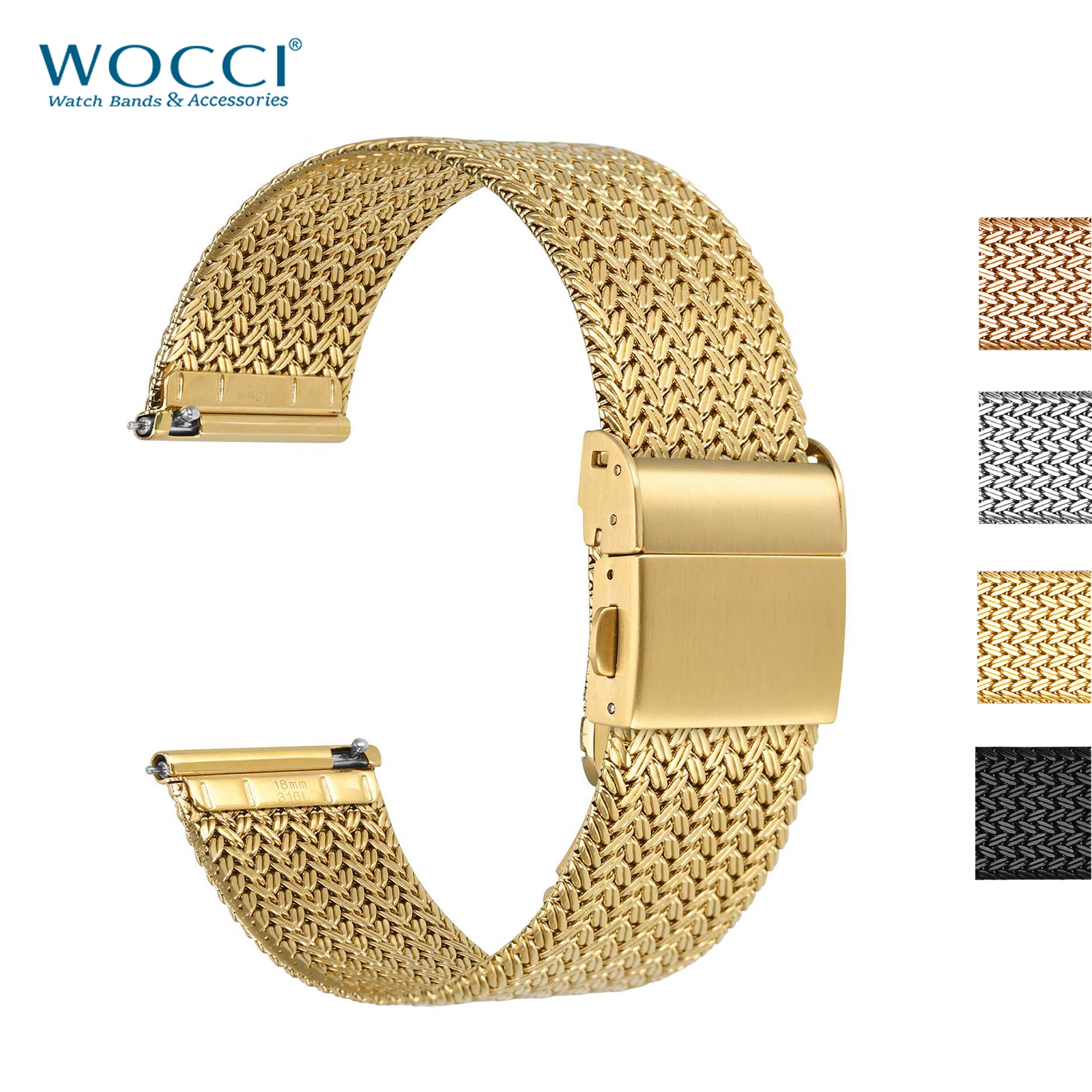 WOCCI Metal Watch Bands 316L S - Mesh Strap Metal บทวิจารณ์และราคา