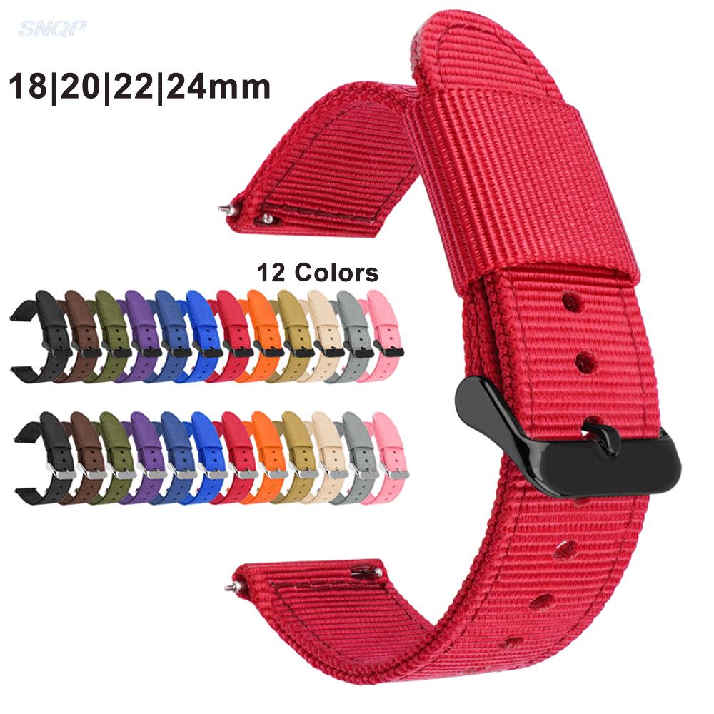 18mm 20mm 22mm 24mm Nylon Canv - Canvas Strap Watch บทวิจารณ์และราคา