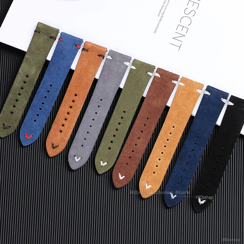 18mm 20mm 22mm High Quality Su - Suede Strap Watch บทวิจารณ์และราคา