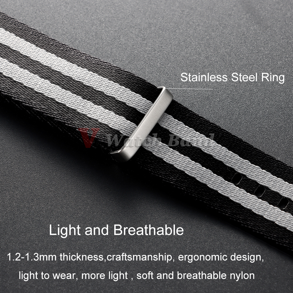 XL Super Long Size 330mm Nylon - Perlon Strap Woven บทวิจารณ์และราคา
