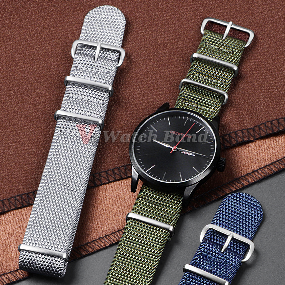 Dense Nylon Strap 20mm 22mm Wo - Perlon Strap Woven บทวิจารณ์และราคา