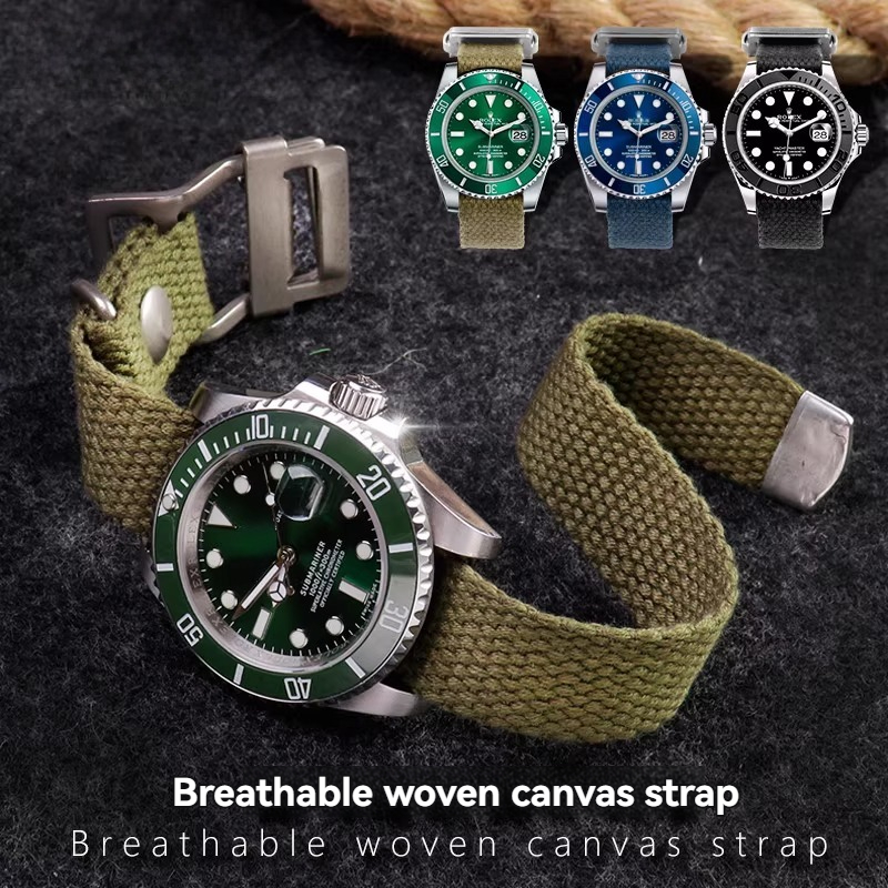 for Rolex Submariner Green/Bla - Tropic Strap Vintage บทวิจารณ์และราคา
