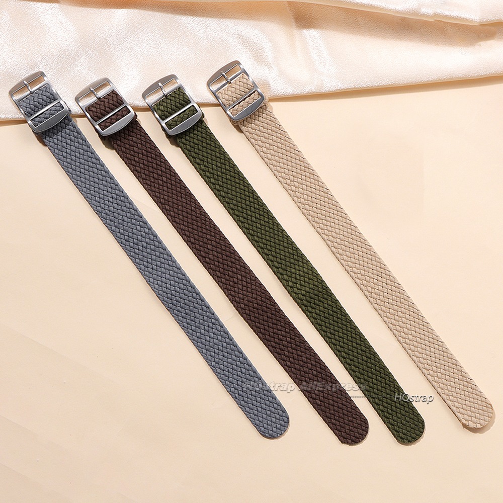 Nylon Woven Canvas Watch Band  - Perlon Strap Woven บทวิจารณ์และราคา
